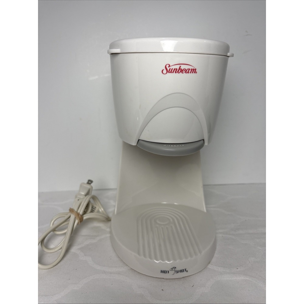Sunbeam Hot Shot 6142 Hot Water Dispenser White 16oz Tested Working